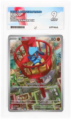 Pokemon TCG Riolu #010 Black Star Promo | Ace Grading 9 Mint | ETB 2025 - Image 1