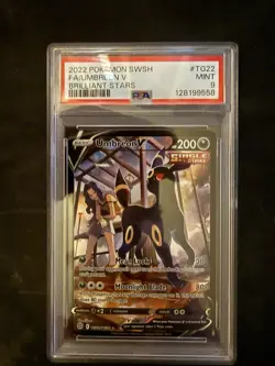 Pokemon Umbreon V TG22 Brilliant Stars Trainer Gallery Holo Ultra Rare PSA 9 - Image 1