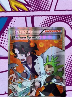 Pokemon TCG - Professor Sycamore 114/114 - XY Steam Siege - Full Art - NM - Image 4