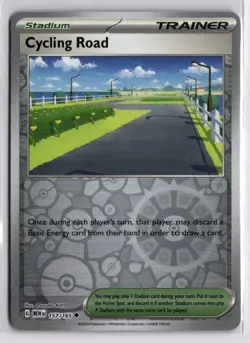 Cycling Road 157/165 Uncommon 151 Pokemon Reverse Holo - Image 1