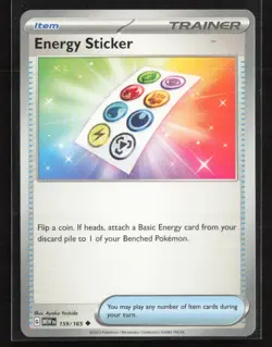 Energy Sticker #159/165 SV: Scarlet & Violet 151 Uncommon Pokemon TCG NM/M - Image 1