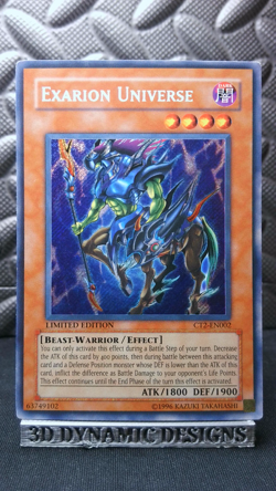 | Yugioh Exarion Universe CT2-EN002 Secret Rare 2005 Collectors Tin PL 🔥 | - Image 1