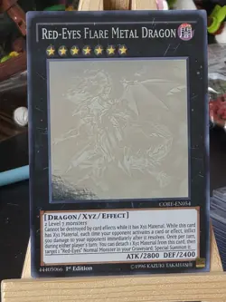 Red-Eyes Flare Metal Dragon (Ghost Rare) CORE-EN054 1st Edition Yugioh Card NM - Image 1