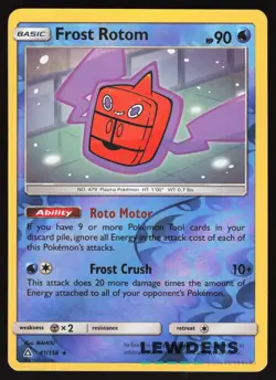 Frost Rotom - 41/156 - Reverse Holo Rare - Ultra Prism - Pokemon Card - Image 1