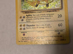 🔥 Pokemon TCG Raichu Base Set Holo Rare Card 14/102 Moderate Play! Looks Great! - Image 4