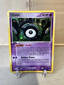 Unown S S/28 Rare Holo Unseen Forces 2005 Pokemon TCG Card - Image 1