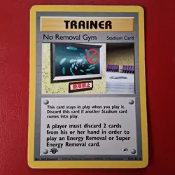 No Removal Gym 103/132 Gym Heroes Regular First Edition Pokemon Card LP - Image 1