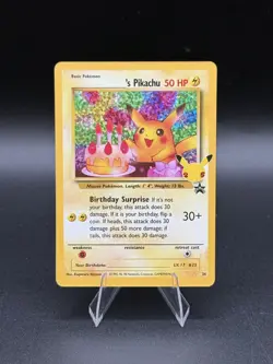 Birthday Pikachu Holo ! Celebrations Classics Collection! #24! Promo Card! - Image 1