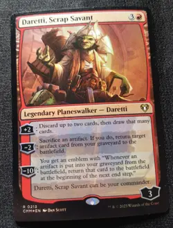 Daretti, Scrap Savant - Foil - CMM - NM Unplayed - EN - 0213 - Image 1