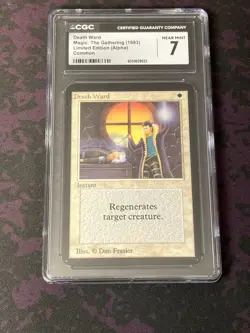 Death Ward - Alpha [CGC 7] MTG 1993 Magic The Gathering - Image 1
