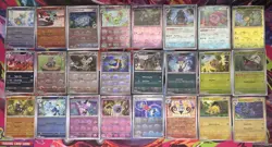 Lot of 24 Pokeball Pattern Pokemon Cards From Black Bolt White Flare All NM - Image 1