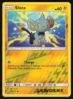 Shinx - 46/156 - Reverse Holo Common - Ultra Prism - Pokemon Card - Image 1