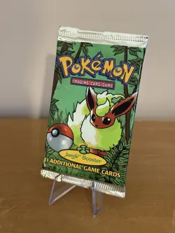 Pokemon Jungle Booster Pack Flareon Artwork 1999 Sealed - 20.87g HEAVY - Image 2