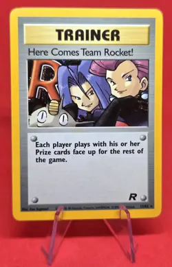 Pokemon TCG - Here Comes Team Rocket! 15/82 Team Rocket - Holo - VINTAGE - Image 1