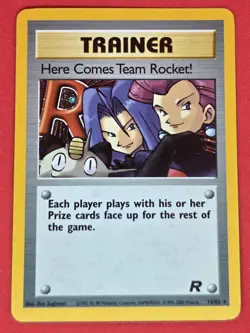 Pokemon TCG - Here Comes Team Rocket! 15/82 Team Rocket - Holo - VINTAGE - Image 4