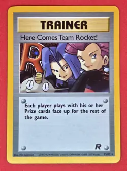 Pokemon TCG - Here Comes Team Rocket! 15/82 Team Rocket - Holo - VINTAGE - Image 5