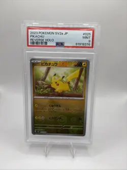 Pikachu 2023 Pokemon Scarlet & Violet: 151 (JPN) Reverse Holo 025/165 PSA 9 MINT - Image 1