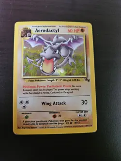 Pokemon TCG Aerodactyl Fossil Set Holo 1/62 - Image 1