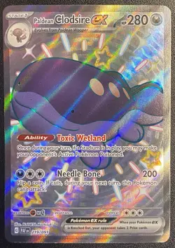 Paldean Clodsire ex Full Art UR 219/091 Pokemon TCG Paldean Fates Ultra Rare NM - Image 1