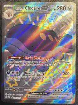 Paldean Clodsire ex Full Art UR 219/091 Pokemon TCG Paldean Fates Ultra Rare NM - Image 3