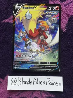 Blaziken V TG14/TG30 Silver Tempest Trainer Gallery Pokemon TCG - Image 2