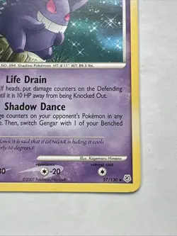 Pokemon TCG Gengar Lv.39 Common 27/130 Diamond and Pearl 2007 MP - Image 5