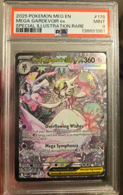 2025 Pokemon Mega Gardevoir Ex SIR Mega Evolution 178/132 PSA 9 - Image 2