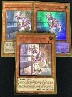 Yugioh Nurse Dragonmaid MAGO-EN020 1st Gold x3 (NM) - Image 1