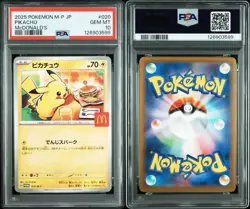 PSA 10 Pikachu 020/M-P McDonald’s Promo 2025 JAPAN Pokemon Card GEM MINT - Image 5