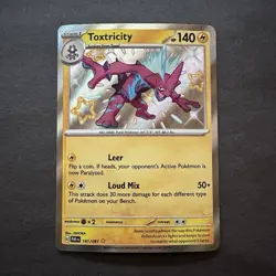 Pokemon Toxtricity 141/091 SV Paldean Fates Holo Shiny Rare Card English - Image 1