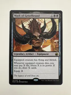 Mask of Griselbrand MTG Magic the Gathering Card NM Near Mint MID - Image 1