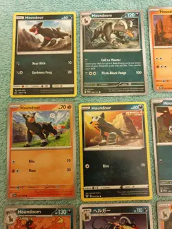 HOUNDOUR & HOUNDOOM BUNDLE OF POKEMON CARDS - Image 2