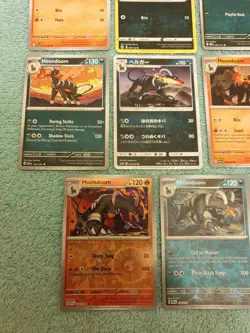 HOUNDOUR & HOUNDOOM BUNDLE OF POKEMON CARDS - Image 4