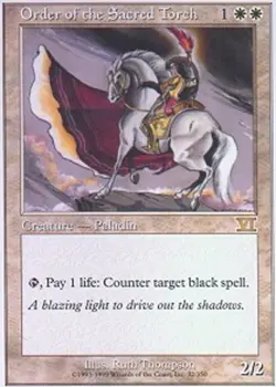Order of the Sacred Torch ~ Heavily Played 6th Edition Sixth MTG Magic UltimateM - Image 1