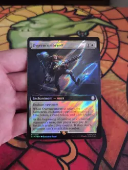 Overencumbered (Extended Art) (Surge Foil) Universes Beyond: Fallout MTG NM - Image 1