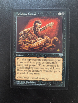 Shallow Grave - Mirage - MTG Magic the gathering - EX/LP - Image 1