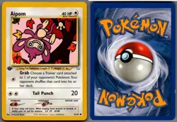 2001 Pokemon, Neo Revelation, #41/64 Aipom, 1st Edition, Common - Image 1