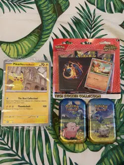 POKEMON TCG Ascended Heroes 2 Mini Tins, Tech Sticker & Pikachu At The Museum - Image 1