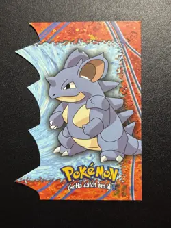 Pokemon NIDOQUEEN Topps Vintage DIE CUT 2000 NM Card #EV09 Of 12 - Image 1
