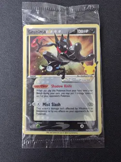 Greninja Gold Star SWSH144 Celebrations Stamp English Sealed Pokemon NM - Image 1