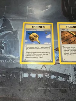 Balloon Berry 60 & Old Rod 64 Neo Revelation Trainer 2-Card Lot Pokemon Vintage - Image 3