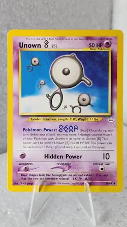Unown B 39/64 Neo Revelation Pokemon TCG WOTC - Image 1