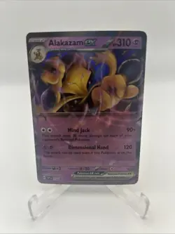 No Star Pattern Error #050 Alakazam ex Black Star Promo 151 Pokemon TCG SV - Image 1