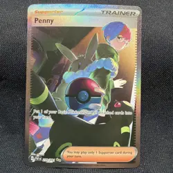 Penny 239/091 Pokemon Paldean Fates Special Illustration Rare Full Art Holo NM - Image 1