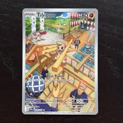 Timburr 183/167 Pokemon Twilight Masquerade SV Illustration Rare Full Art NM - Image 1