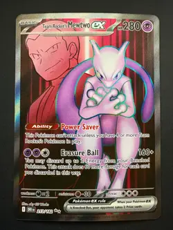 Team Rocket's Mewtwo ex 213/182 Pokemon Destined Rivals Ultra Rare (NM) 2025 - Image 1