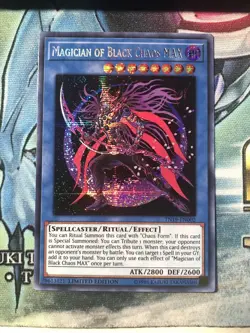 YuGiOh! Magician of Black Chaos MAX TN19-EN002 Prismatic NM - Image 1