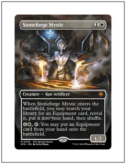 1x Stoneforge Mystic, Borderless Art Special Guest 0029, Magic MTG NM - Image 1
