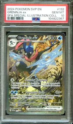 PSA 10 Greninja ex SVP 132 Special Illustration Collection Pokemon - Image 1
