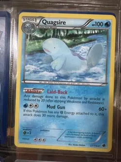 Pokemon TCG Quagsire 22/116 BW Plasma Freeze Regular Rare Card EN-LP 2013 - Image 1